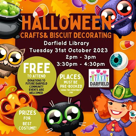 Halloween Crafts & Biscuit Decorating, Darfield Library, 31 October ...