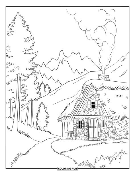 85+ Scenic Coloring Pages for Kids & Adults (Free Printable PDFs)