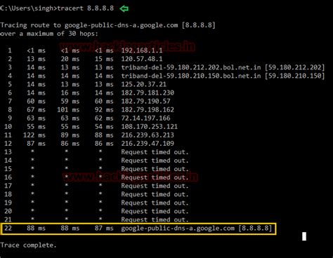 Working of Traceroute using Wireshark