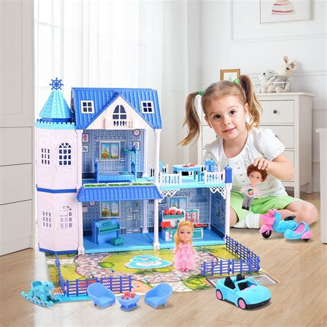 CUTE STONE Dollhouse Dreamhouse with 2 | Ubuy India