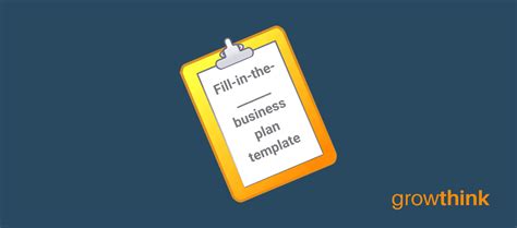 Fill in the Blank Business Plan 的图像结果