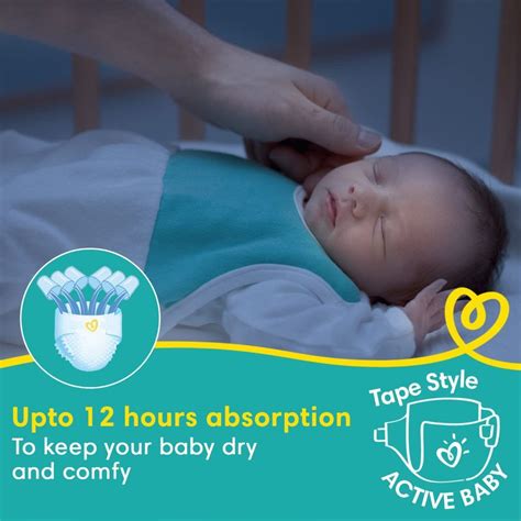 Pampers New Baby Taped Diapers, 72 Count Price, Uses, Side Effects ...