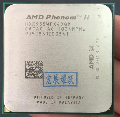 AMD Phenom II X4 955 HDX955WFK4DGM AMD 955 X955 95W 95W Quad Core AM3 ...