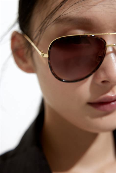 Sunglasses - Brown/Tortoiseshell-patterned - Ladies | H&M IN
