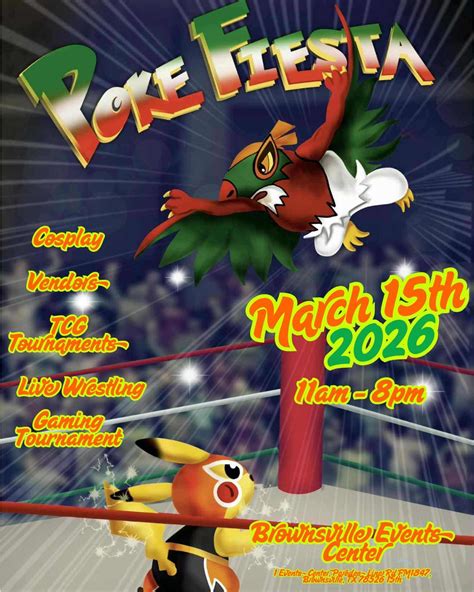 Poké Fiesta, Brownsville Events Center, 15 March 2026 | AllEvents
