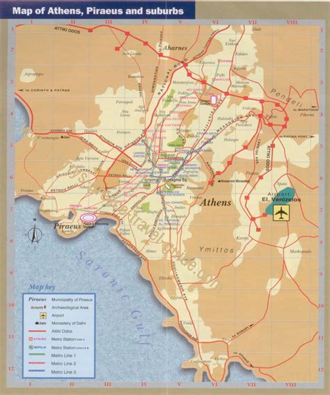 Athens Map - Greece