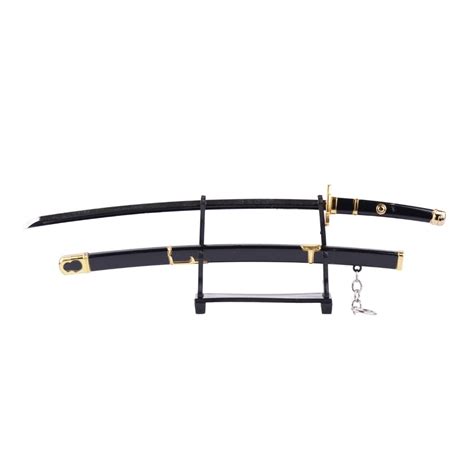 One Piece anime Zoro Yubashiri High Grade Plastic Mini Katana Keychain