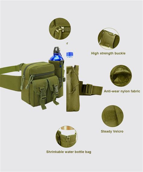 tactical waist bag with bottle holder – Durable & Functional – Carry Trip