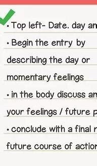 Format Of Diary Entry For Class 8 - Brainly.in