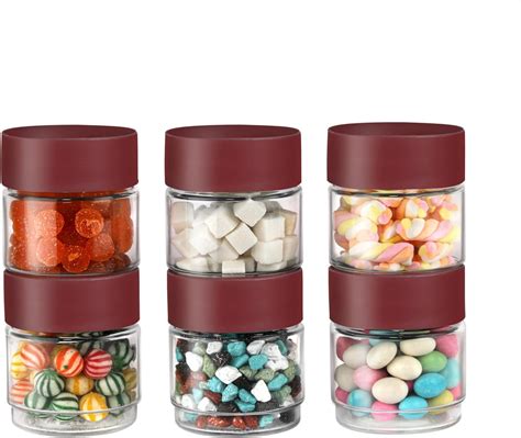 Buy HOME TREE Stackable Plastic Container Jar for Kitchen Storage Set ...