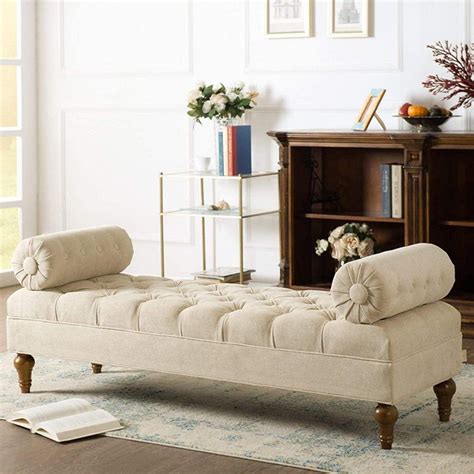 Buy Lewis Bolstered Lounge Entryway Bench Three Seater Sofa diwan Couch ...