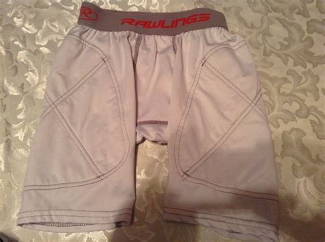 Rawlings football compression shorts padded youth small boys sports ...