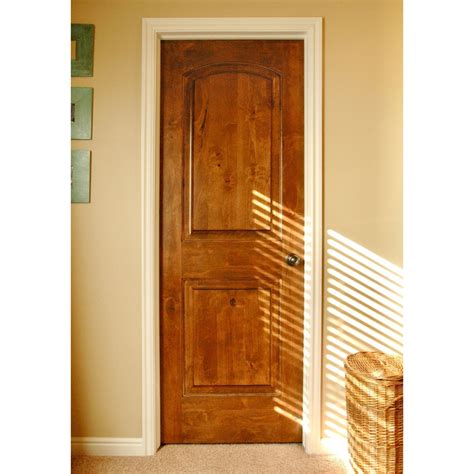Rustic Knotty Alder Wood Arch Top Interior Door | Krosswood – Krosswood ...