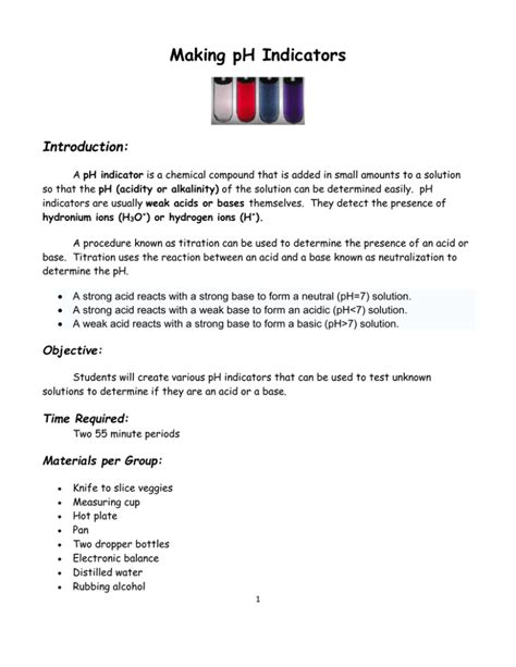 Image result for Using pH Indicators