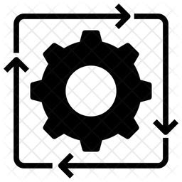 Data Processing Icon - Download in Glyph Style