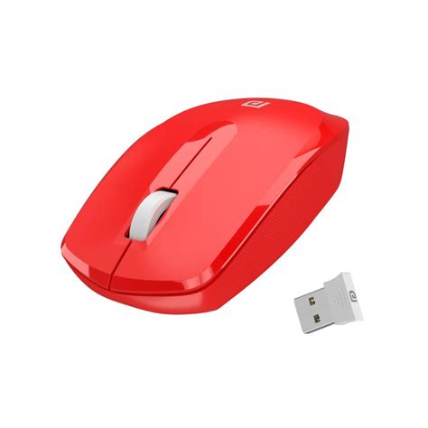 Portronics Toad 25 Wireless Mouse, Red
