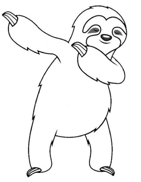 Sloth Coloring Pages (Free Printable PDF)