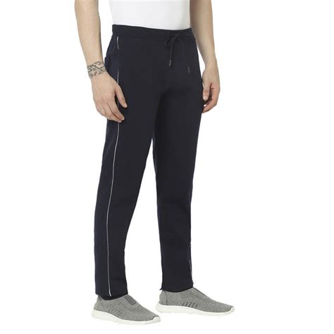 Hiflyers Mens Navy Slim Fit Solid Cotton Fleece Winter Trackpant/Joggg