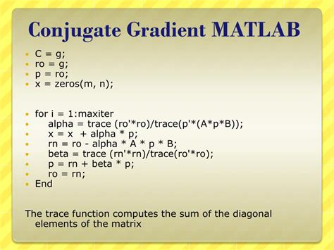 Image result for Conjugate Gradient Applications
