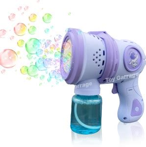 TOY GARRAGE 15 Holes Powerful Automatic Battery Powered Bubble Gun Toy ...