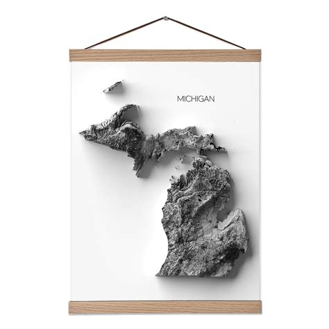 Michigan Elevation Map – Massive Wanderlust