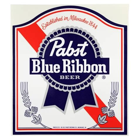 Buy Pabst Blue Ribbon PBR Ribbon Logo Sticker Decal Online at ...
