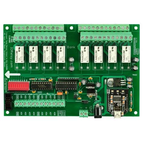Industrial Relay Controller 8-Channel DPDT + 8-Channel ADC at MG Super ...