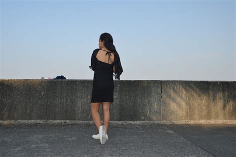 Little Black Dress + White Shoes