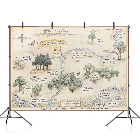 Buy REAGTUGHT 100 Acre Woods Bear Theme Photo Background Child Kid Boy ...