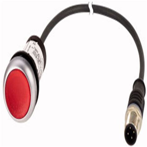 Eaton C22-DL-R-K01-24-P3 , 24V LED’li, Yaylı, Kırmızı, 1NK Kablolu ...