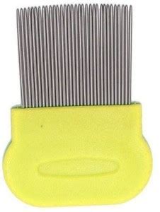 Devo METAL LONG TEETH LICE COMB STEEL TEETH NIT COMB YELLOW REGULAR ...