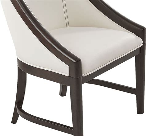 Elko Falls 5 Pc Espresso Dark Wood White Dining Room Set With Round ...