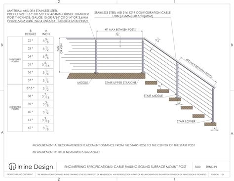 Buy Heavy Duty Stainless Steel 316 Cable Railing Round Surface Mount ...