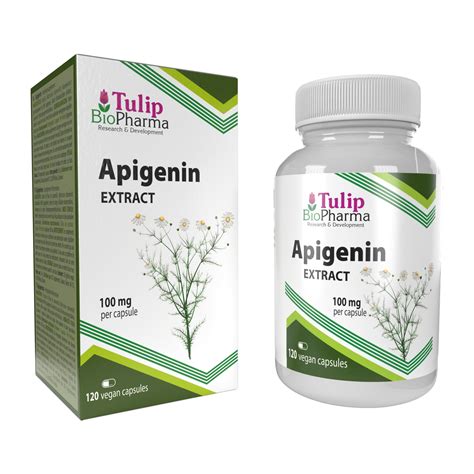 Buy Tulip BioApigenin 100mg 120 s, 3rd Party Lab Tested, High Strength ...