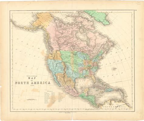 Gall & Inglis' Map of North America. by GALL & INGLIS.: (1850) Map | Robert Frew Ltd. ABA ILAB