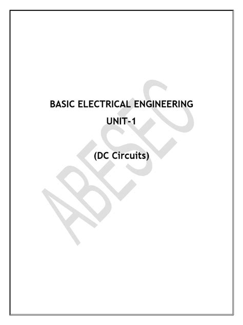 Introduction to Basic Electrical Engineering 的图像结果