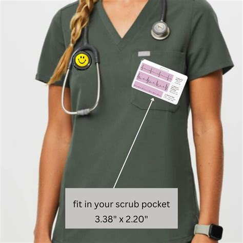 Buy MOMOZEE Nursing Reference Badge Cards - ECG/EKG ,Cardiac Drips, Lab ...