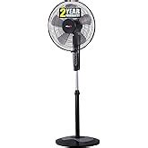 Buy IBELL CHROME10 5 Leaf Pedestal Fan with Timer. High Speed motor ...