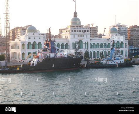 Building of the Suez Canal Authority, Port Said, Egypt, 1998 Stock Photo - Alamy