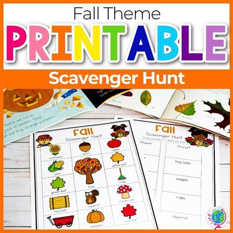 Fall Nature Scavenger Hunt