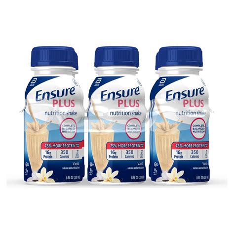 Ensure Plus Nutrition Shake, 24 Count, With 16 Grams of High-Quality ...