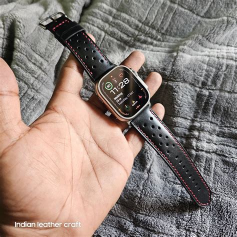 Apple watch ultra strap 2 bands - Indianleathercraft