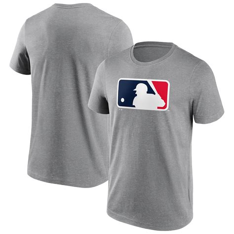 Mens MLB Iconic Primary Colour Logo Graphic T-Shirt - Sports Grey ...