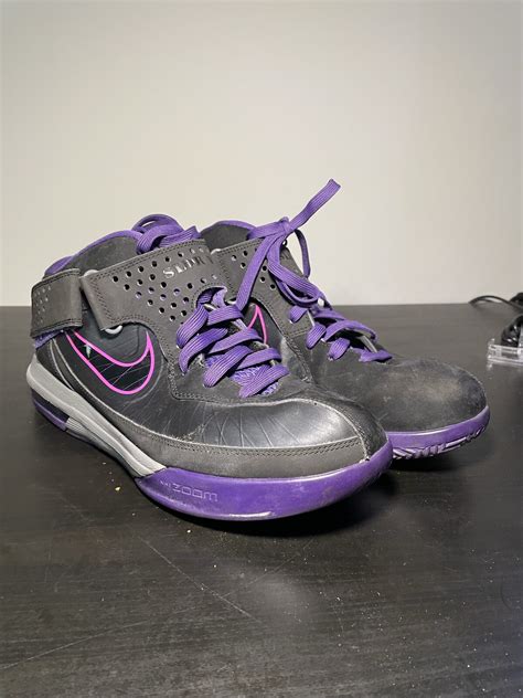 Size 12.5 - Nike LeBron Air Max Soldier 5 Black Club Purple for sale ...