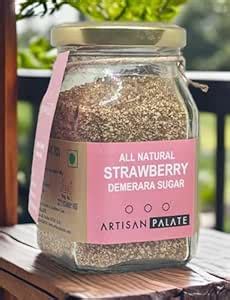 Artisan Palate All Natural Strawberry Demerara Sugar Pack of 150 Grams ...