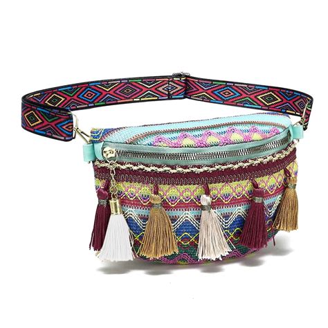 PALAY® Chest Bag for Women Adjustable Waist Bag for Women Exotic Boho ...