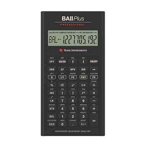 Texas Instruments BA II Plus Professional Calculator | Prompt 10-Digit ...