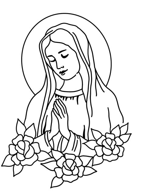 Best 13 How To Draw Mary, Virgin Mary, Step by Step, Drawing Guide, by ...