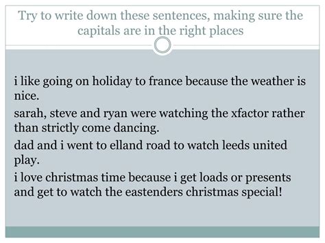 Image result for Using.Capitals In.sentences