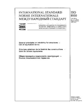 ISO 8930:1987, General principles on reliability for structures - List ...